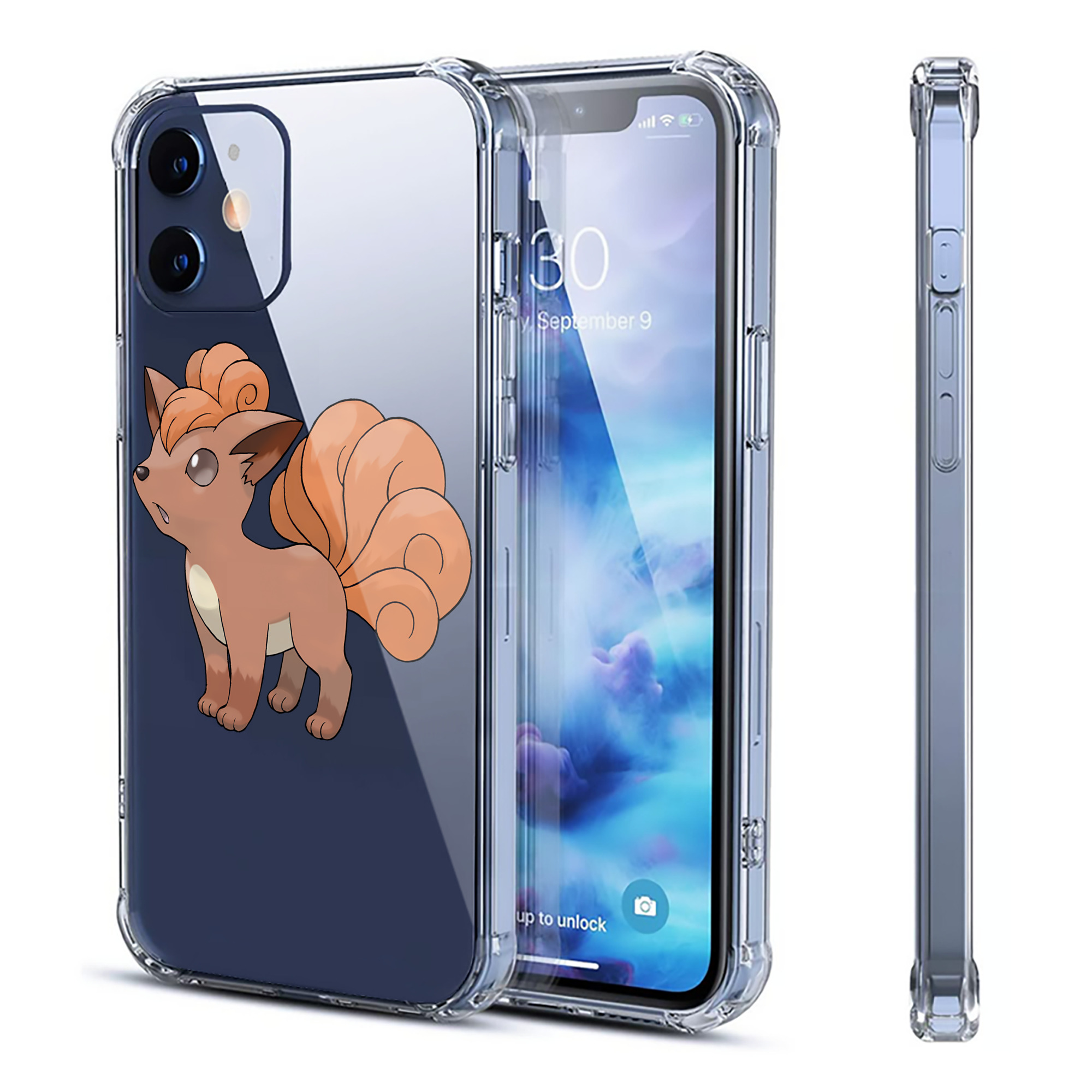 （画像用） ポケットモンスター Pokémon 【iPhone 12シリーズ対応】透明スマホケース（クリアソフトケース）